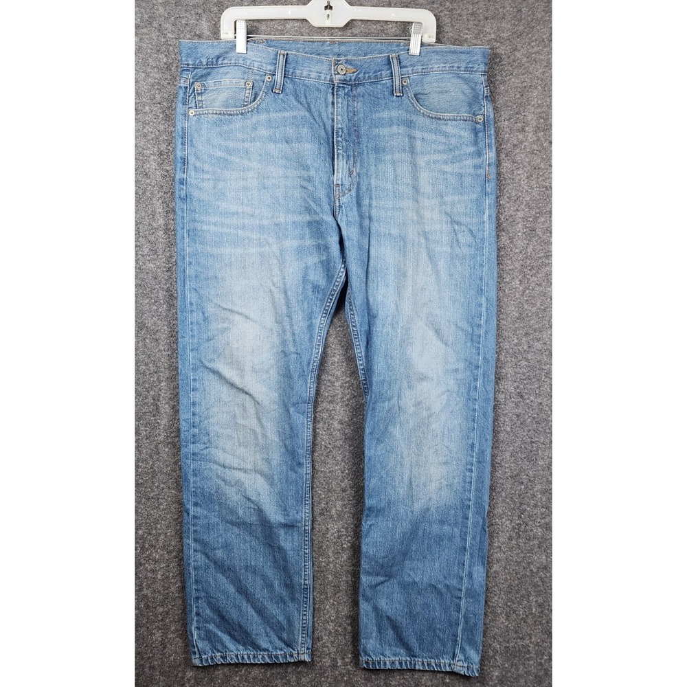 Levi's 504 Regular Straight Jeans Mens 38x32 Blue Denim Classic Fit